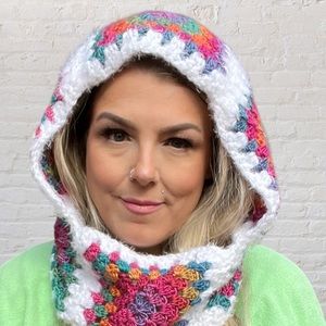 Granny Square Crochet Balaclava | Hooded Cowl | Patchwork